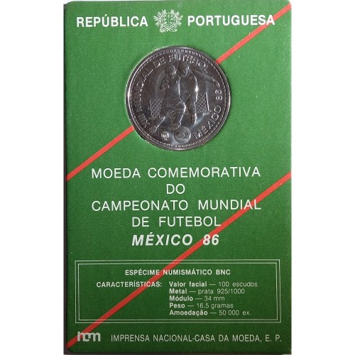 100$00 1986 Bu Coin "Mexico 86"