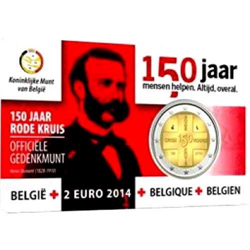 Bélgica 2€ 2014 (Cruz Vermelha)