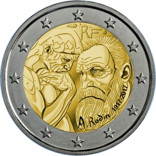 France 2€ 2017 (Auguste Rodin)