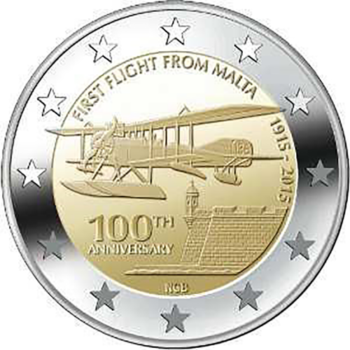 Malta2€ 2015 First Flight of Malta