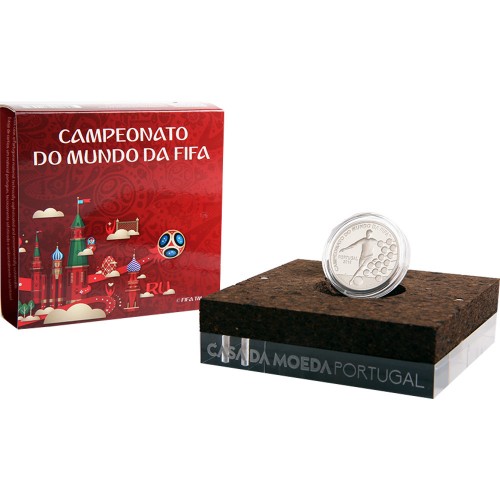 Portugal  - 2.50€  2018 Campeonato do Mundo Fifa 2018 (Prata Proof)