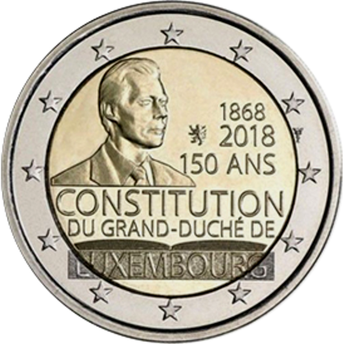 Luxembourg 2€ 2018 Constitution of Luxembourg