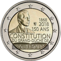 Luxemburgo 2€ 2018 Aniversário da Constituição
