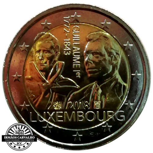 Luxemburgo 2€ 2018 Guilherme I