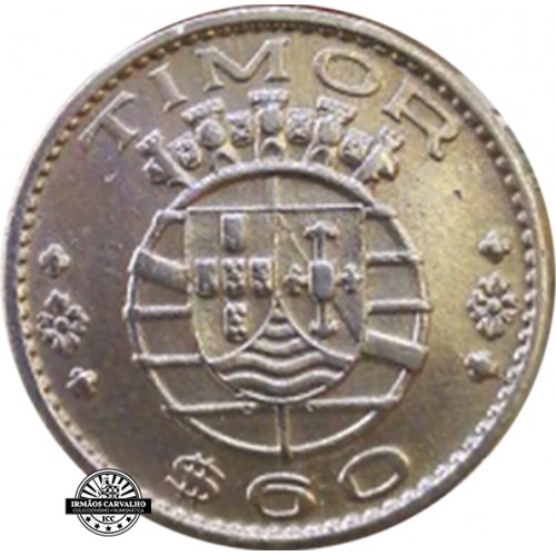 Timor 60 Centavos 1958