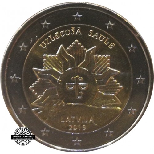 Letónia 2€ 2019  Sol Nascente