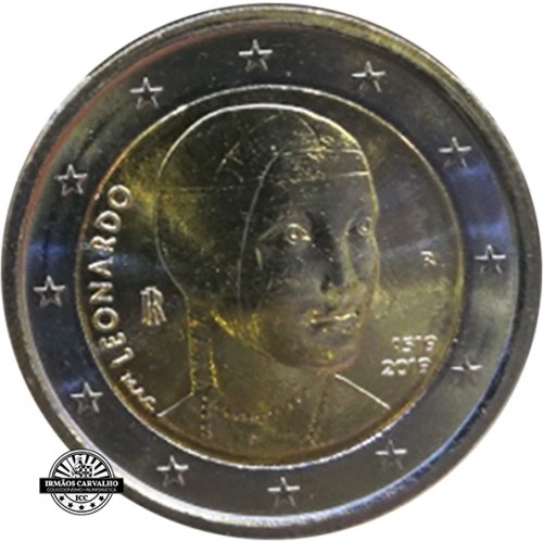 Itália 2€ 2019 Leonardo Da Vinci