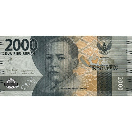 Indonésia 2 000 Rupias 2019