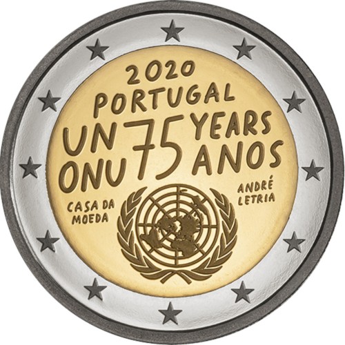 Portugal  2,00€ 2020 75 ANOS DA ONU