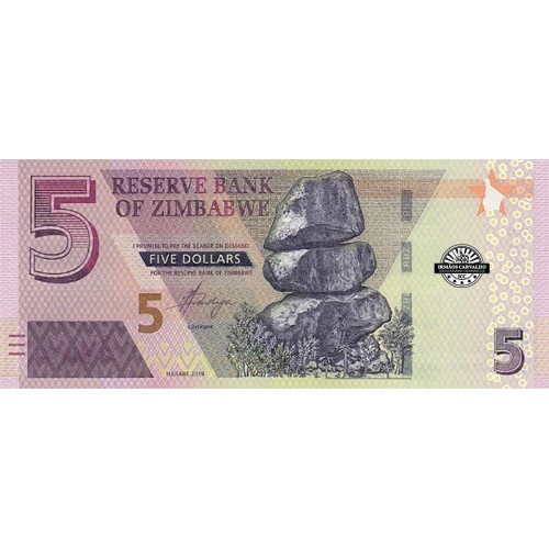 Zimbabué 5 dólares 2019