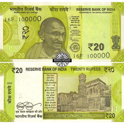 India 20 Rupees  2020