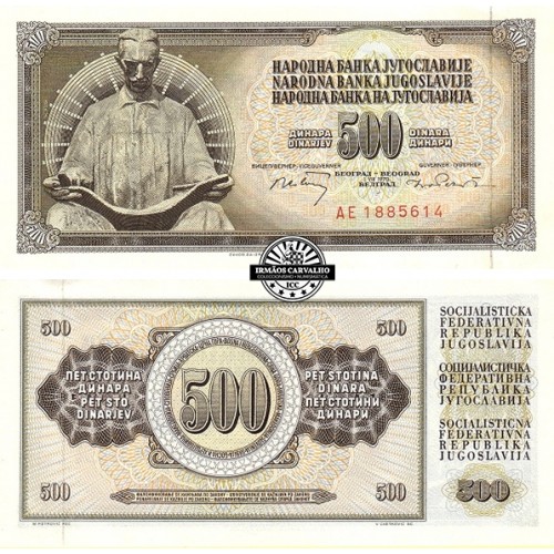 Jugoslávia 500 Dinares 1970