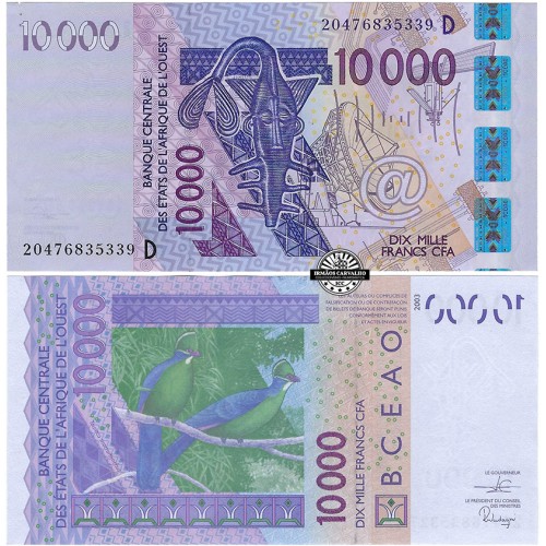 Mali 10 000 Francos 2003