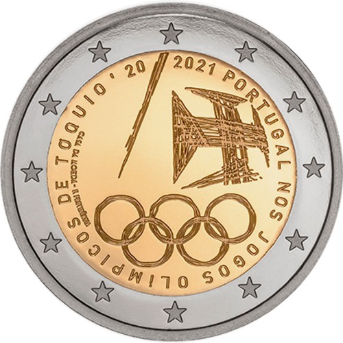 Portugal  2€ 2021 TOKYO OLYMPIC GAMES (Proof)