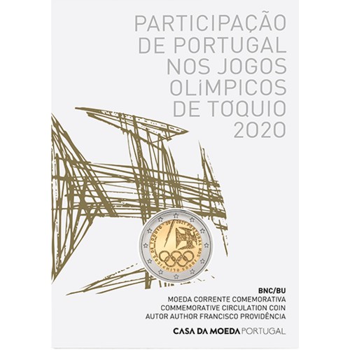 Portugal  2,00€ 2021 JOGOS OLÍMPICOS DE TÓQUIO (B.N.C.)