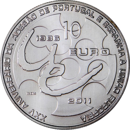 Portugal - 10.00€ 2012  (20TH ANNIVERSARY OF IBERO-AMERICAN SERIES)