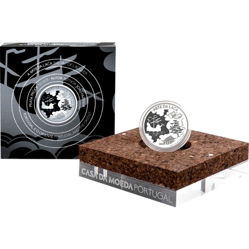 Portugal 2021 5€  The Art of Lacquer (Portugal and Japan) Silver Proof