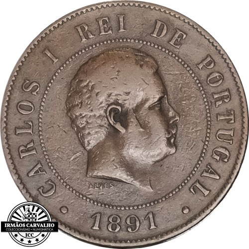 Carlos I 1891 A 10 Reis