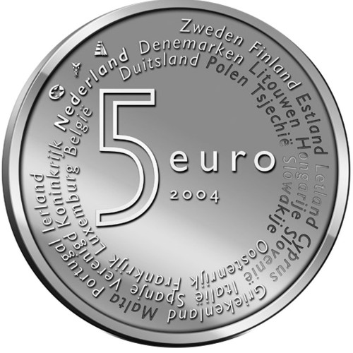 Netherlands 5€ 2005 Peace and Freedom