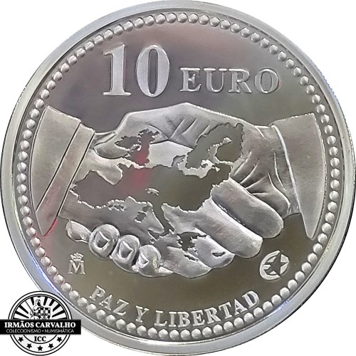 Espanha 10€ 2005 Paz e Liberdade na Europa (Proof)