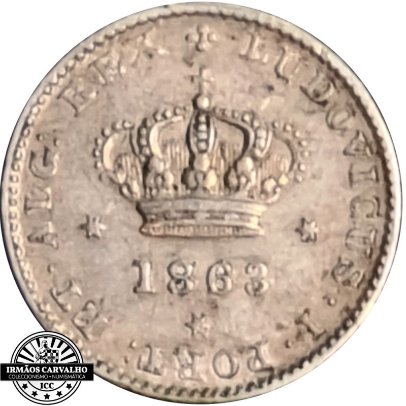 D. Luís I 50 Reis  de 1863