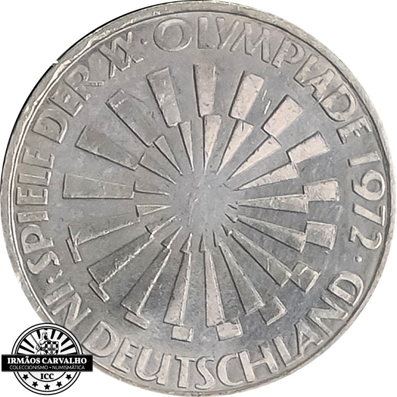 Germany 1972 10 Mark  D (O. G. Munich) Deutchland
