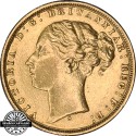 Great Britain 1876 S Gold  Sovereign Queen Victoria