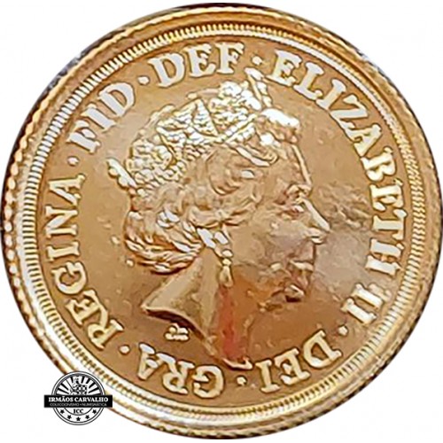 Great Britain 2021 Gold  Half Sovereign Queen Elizabeth II