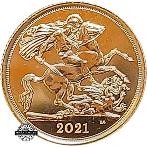 Great Britain 2021 Gold  Half Sovereign Quenn Elizabeth II