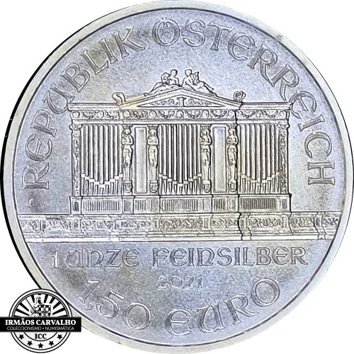 Austria 1.5 Euro 2021 Silver 1 Oz  Philarmonic