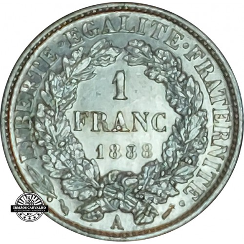 D. Carlos I 1 Franc 1888