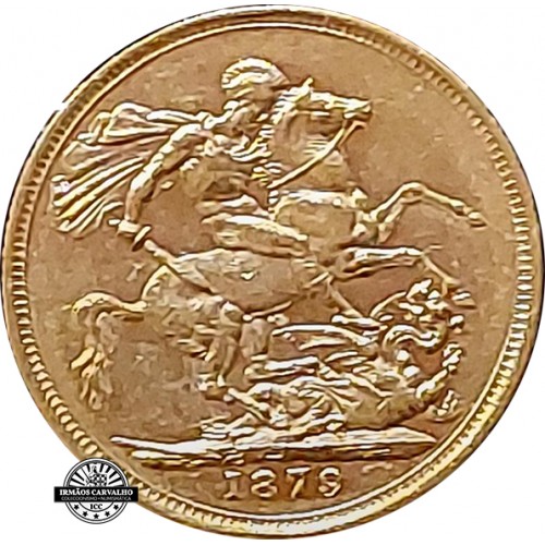 Great Britain 1879 M Gold  Sovereign Queen Victoria