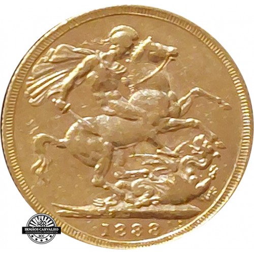 Great Britain 1888 Gold  Sovereign Queen Victoria