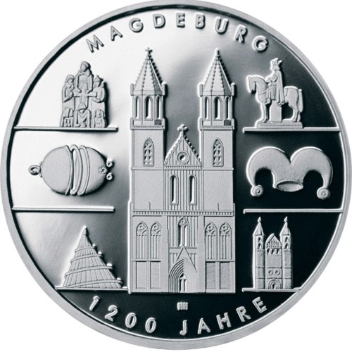 Germany 10€ 2005A 1200 years of Magdeburg