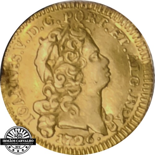 Ioannes V 1726  800 Reis (Gold)