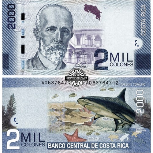 Costa Rica 2000 Colones 2015
