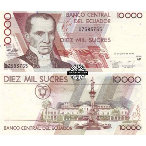 Ecuador 10 000 Sucres 1999