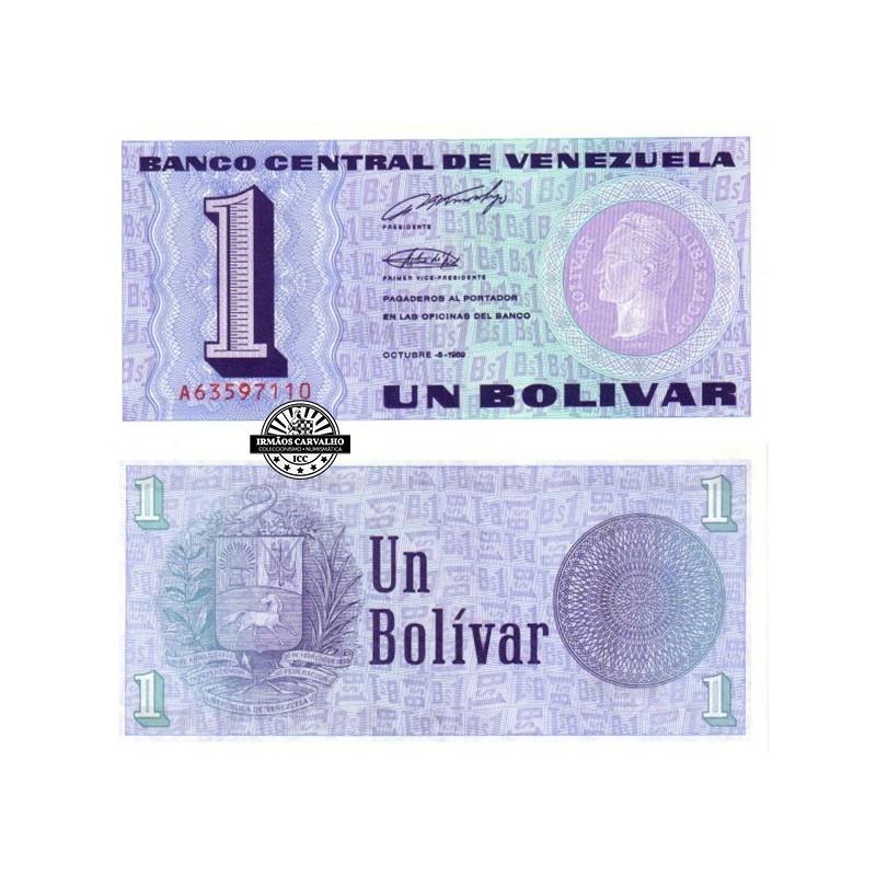 Venezuela 1 Bolivar 1989