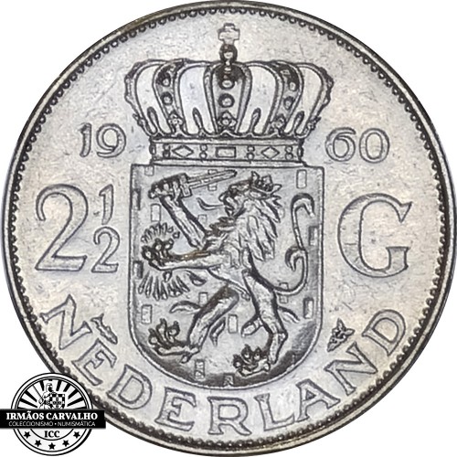 Holanda 2,50 Gulden 1960