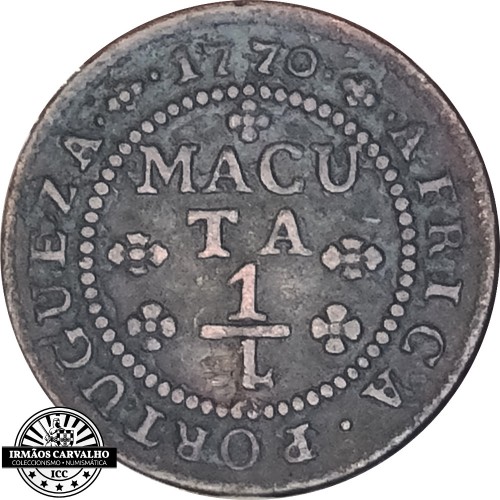 Angola D. José I 1/4 Macuta 1770