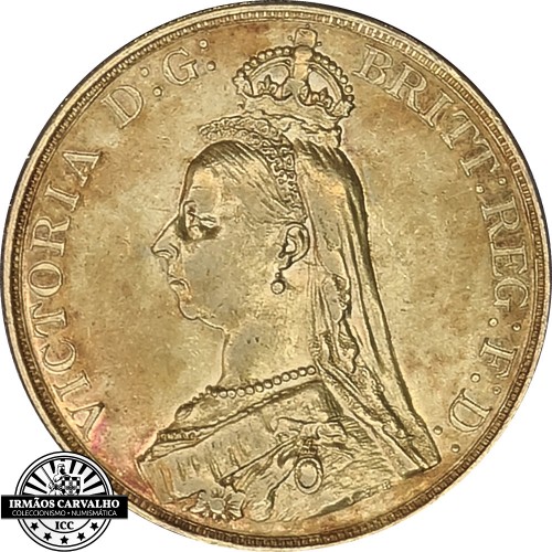 Rainha Victoria 5 Libras 1887 (Jubilee Head)