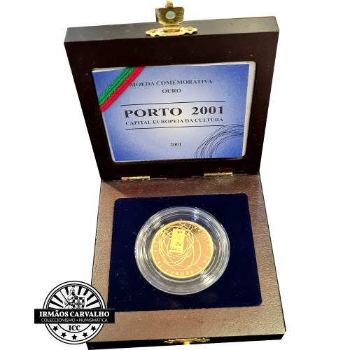 Proof 500$00 Porto Capital Europeia 2001 (Ouro)