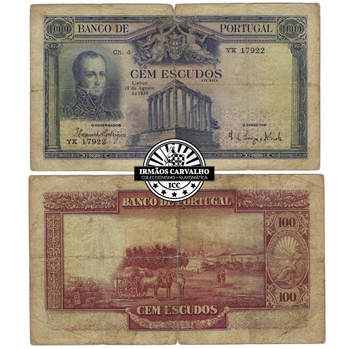 100$00 Ch.4 (12/08/1930) - I. Rodrigues / Domingos Holstein Beck