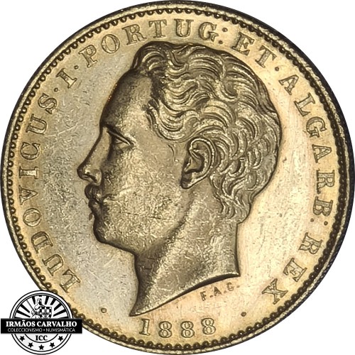 D. Luís I 10.000 Réis 1888  (Ouro)