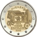 Eslováquia 2€ 2023 200 Anos do Correio