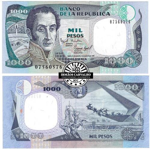 Colômbia 1000 Pesos 02.08.1995
