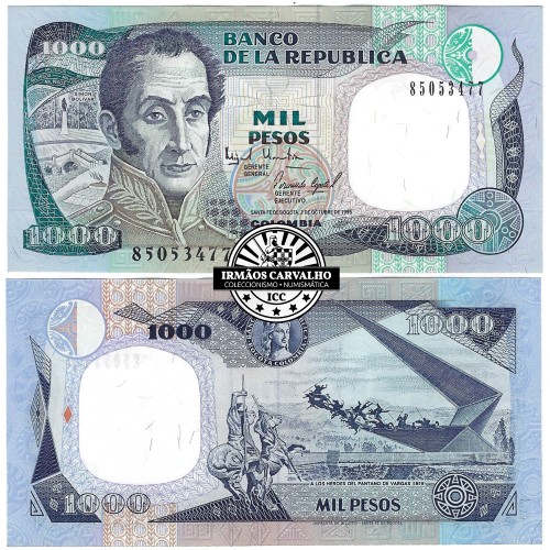 Colômbia 1000 Pesos 02.10.1995