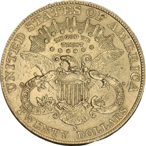 U. S. of America 1895 20 Dollars (Gold Coin)