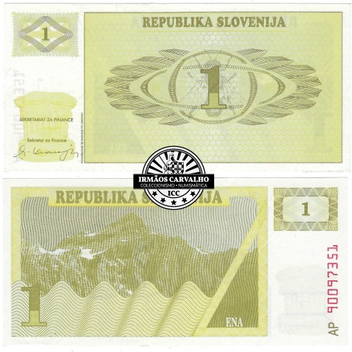 Eslovénia 1 Tolar 1990