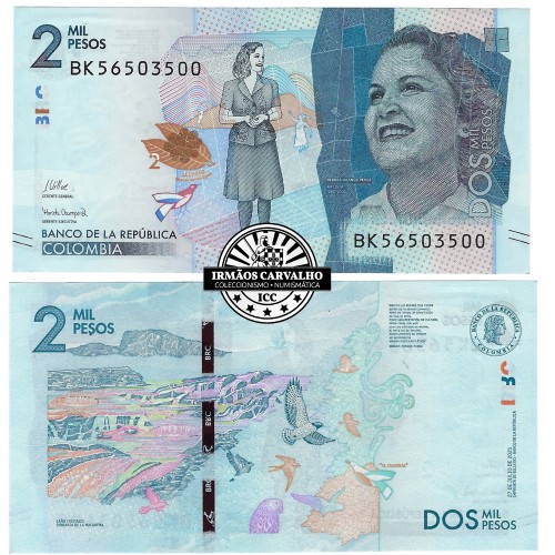 Colombia 2000 Pesos 27/07/2021